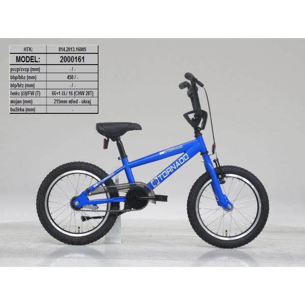 Royal bmx fiets -bugatti tornado 16 inch - blauw