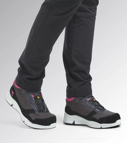 Diadora werkschoen athena mid 179901 s3l | nine iron raspberry (d0458) | maat 36 - 8053607443581