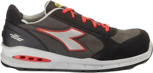Diadora werkschoen run net ab 181148 s3s c9034 | asphalt silver red c9034 | maat 39 - 8053607620821