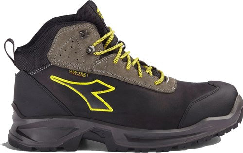 Diadora werkschoen sport diatex mid 181120 s3 (zwart grijs) | zwart staal grijs | maat 42 - 8053607615797