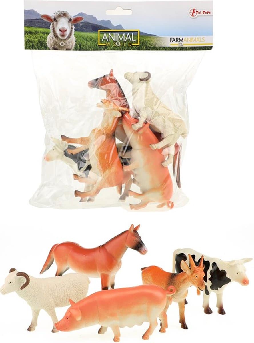 Toi-Toys Dierenwereld Boederijdieren Deluxe, 5st.