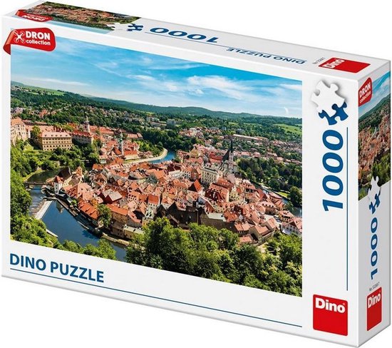 Dinotoys dinopuzzel - drone beeld český krumlov - 1000 stukjes