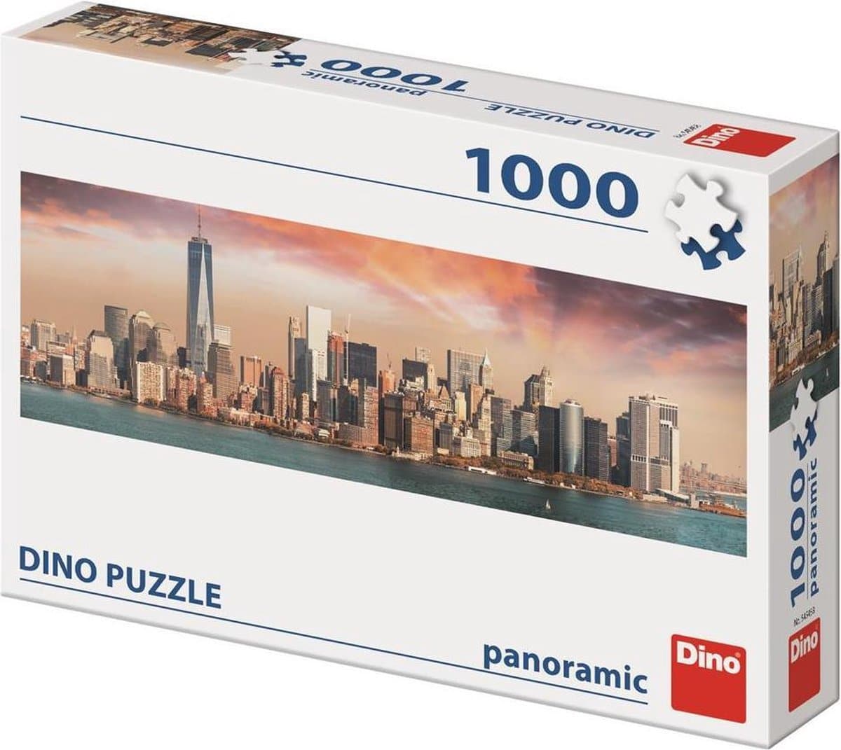 Dinotoys dino puzzel - panorama manhattan new york - 1000 stukjes