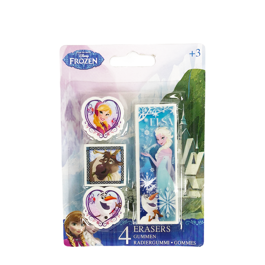 Disney gommen frozen 4-delig