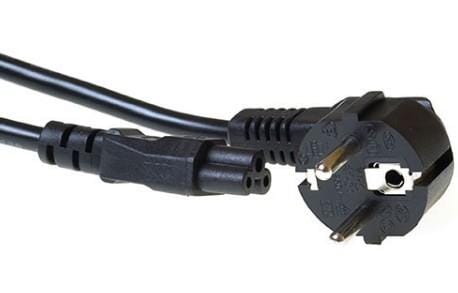 ACT 230V aansluitkabel schuko mannelijk (haaks) C5 1 m