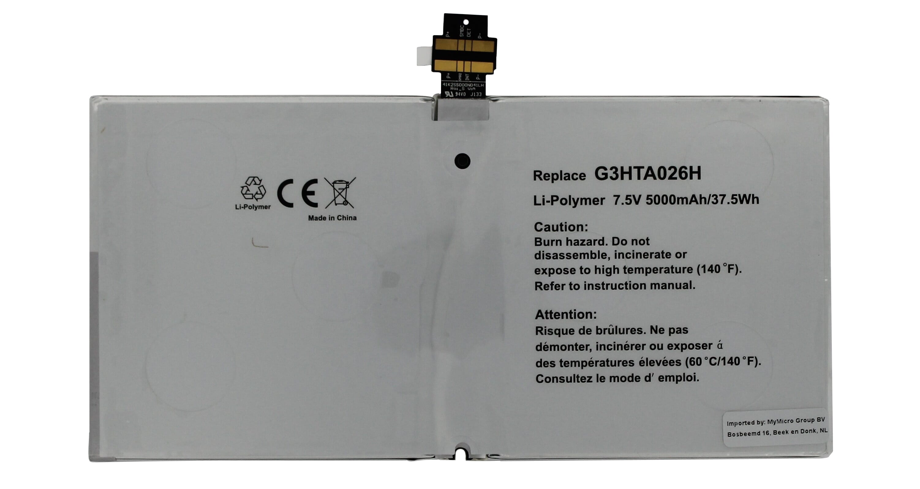 Vervangende tabletaccu 5000 mAh