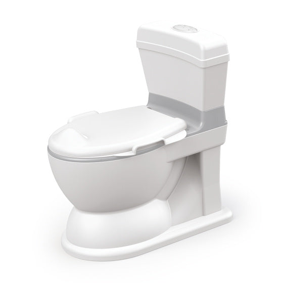 Dolu 2-in-1 XL Educatief Plaspotje met Doorspoeleffect Wit Roze