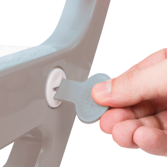 Dolu educatieve toilettrainer met trapje toiletverkleiner grijs