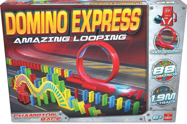 Goliath Domino Express Amazing Looping Dominoes Champion Race with Slalom Tower