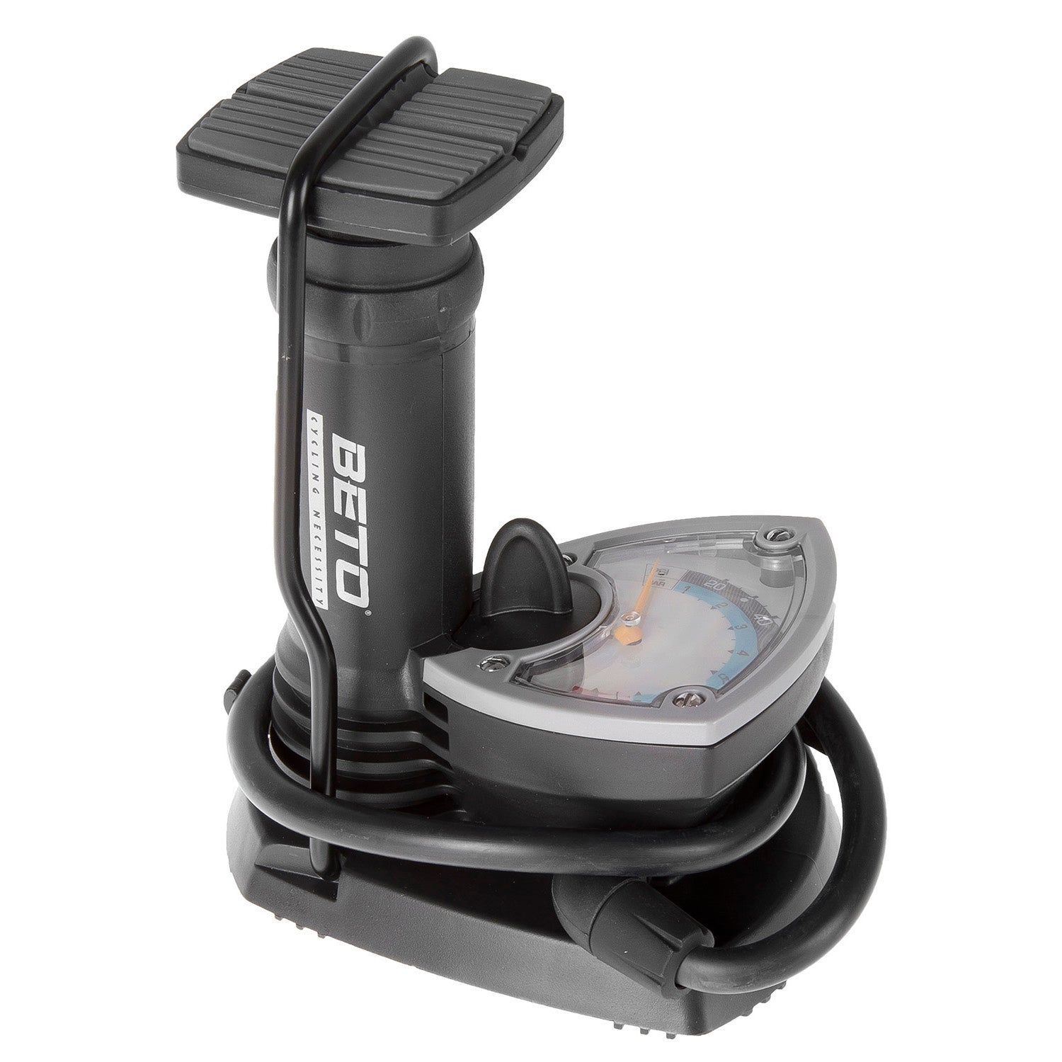 Messingschlager beto mini voetpomp met manometer