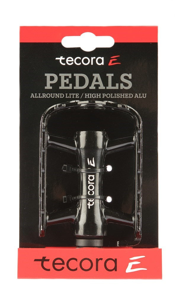Tecora pedaalset allround extra licht zwart op kaart