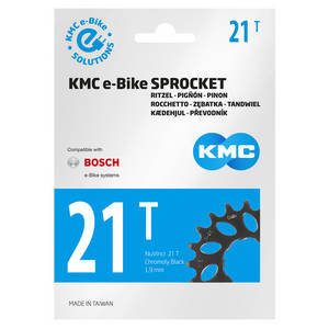 KMC tandwiel Bosch Gen 2 super smal 21T vóór zwart