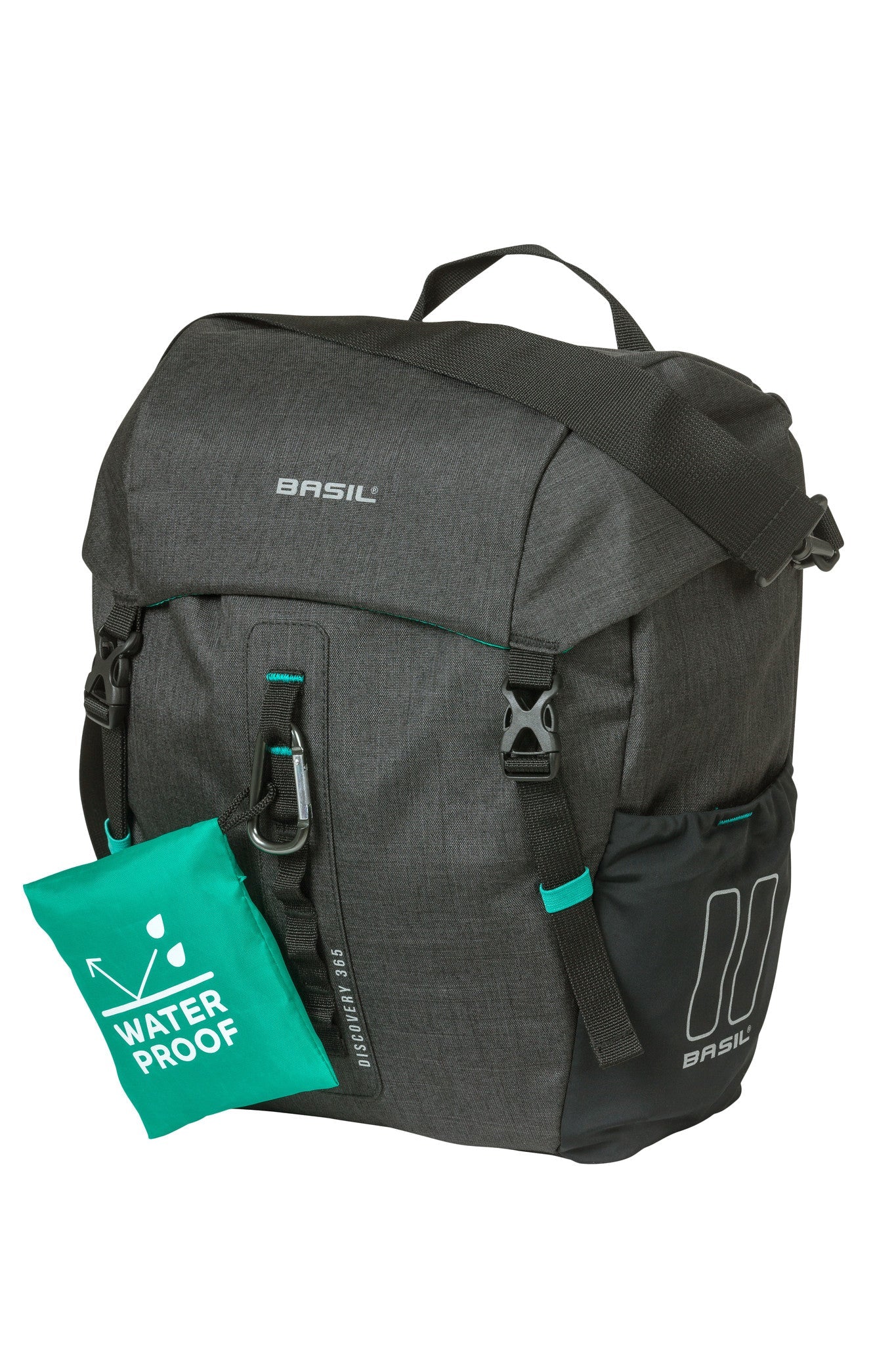 Basil Discovery 365D enkele fietstas M - Lichtgewicht, compact, waterdicht - Zwart