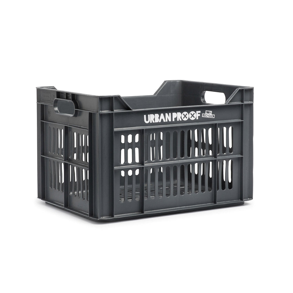 Bicycle Crate Recycled 30 litre polypropylene ash grey