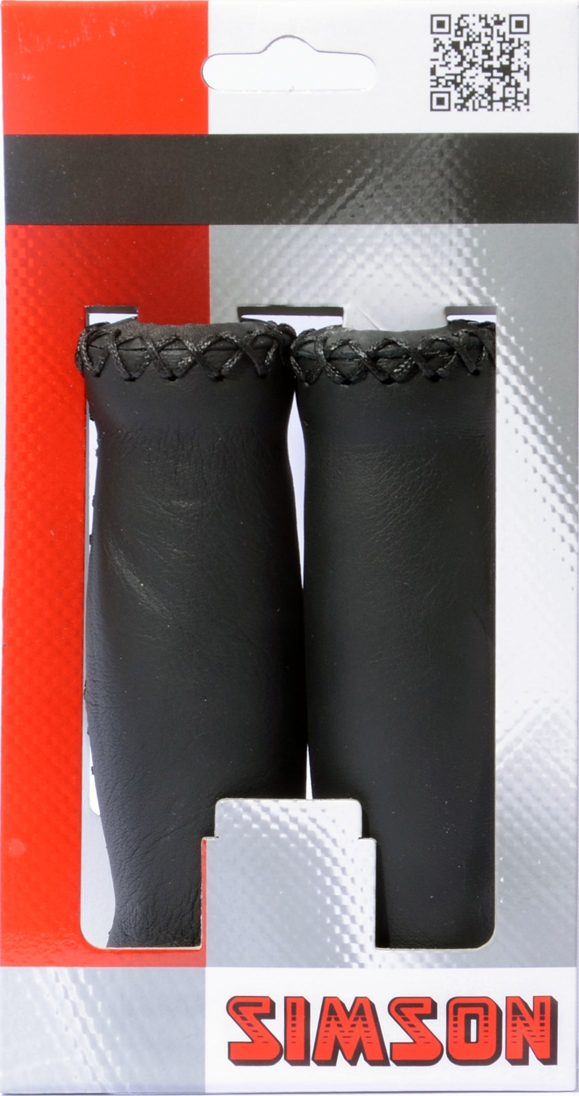 Simson Grips cuir noir long