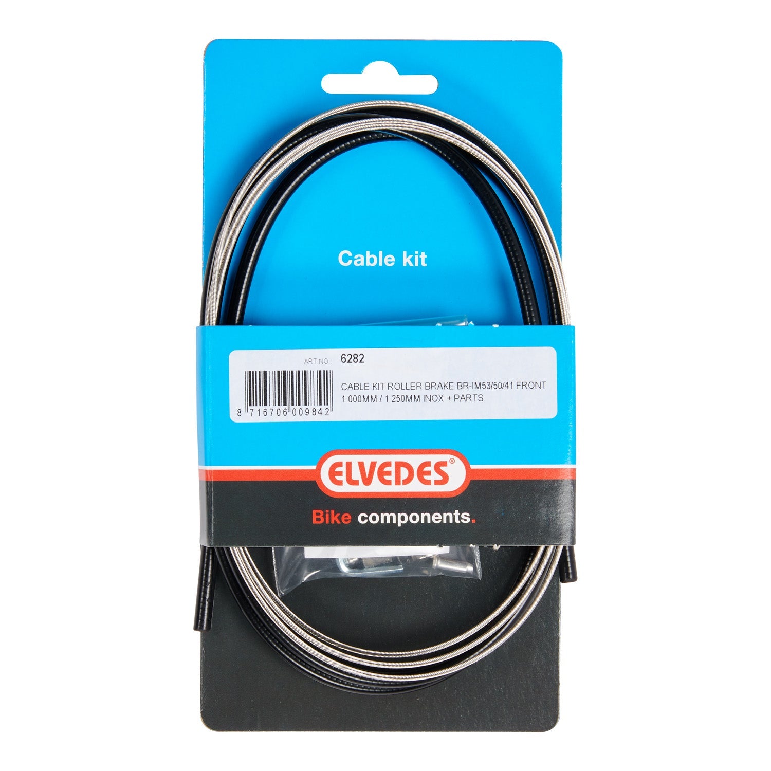Voor remkabel nexus rollerbrake cpl. zwart 6282