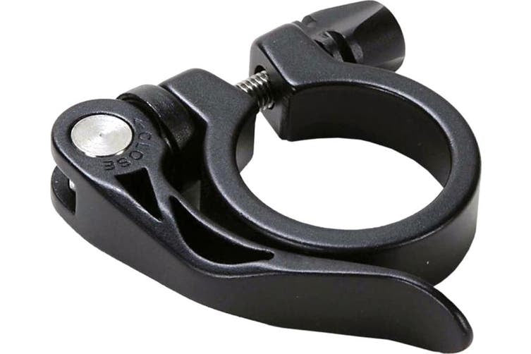 Hzb kalloy uno collier de selle à dégagement rapide alu noir 34,9 mm