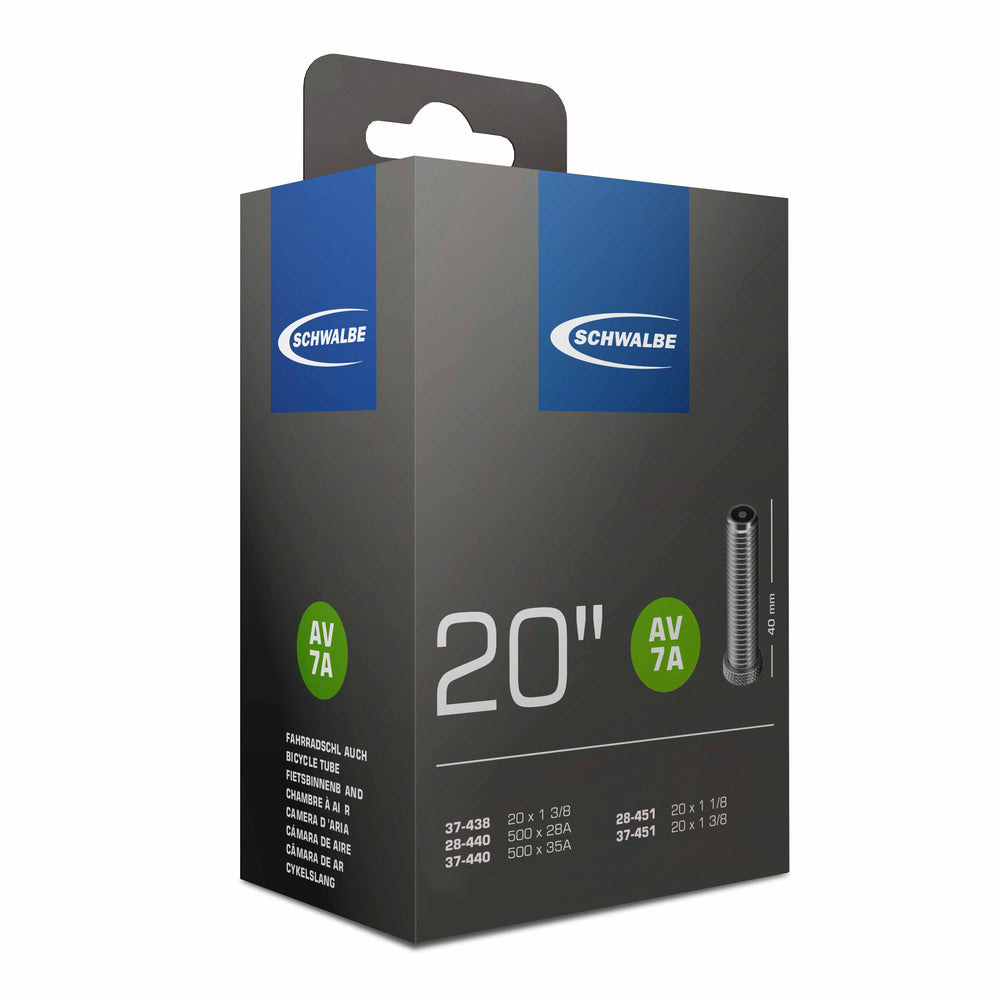 Chambre à air Schwalbe AV7A 20 28 37-438 451 - valve 40mm