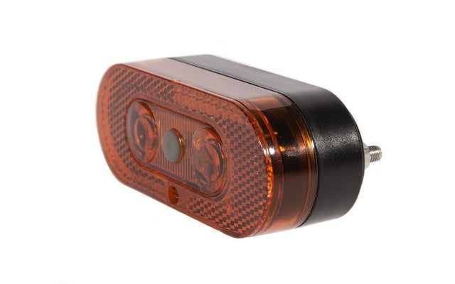 Buzaglo ikzilight achterlicht op drager zlim zwart reflectie-scherm en dragerfit 2 hi-tech led rood