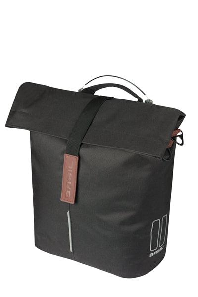 Basil b.v. tas basil city shopper enkel | mik studs | zwart | 14-16l