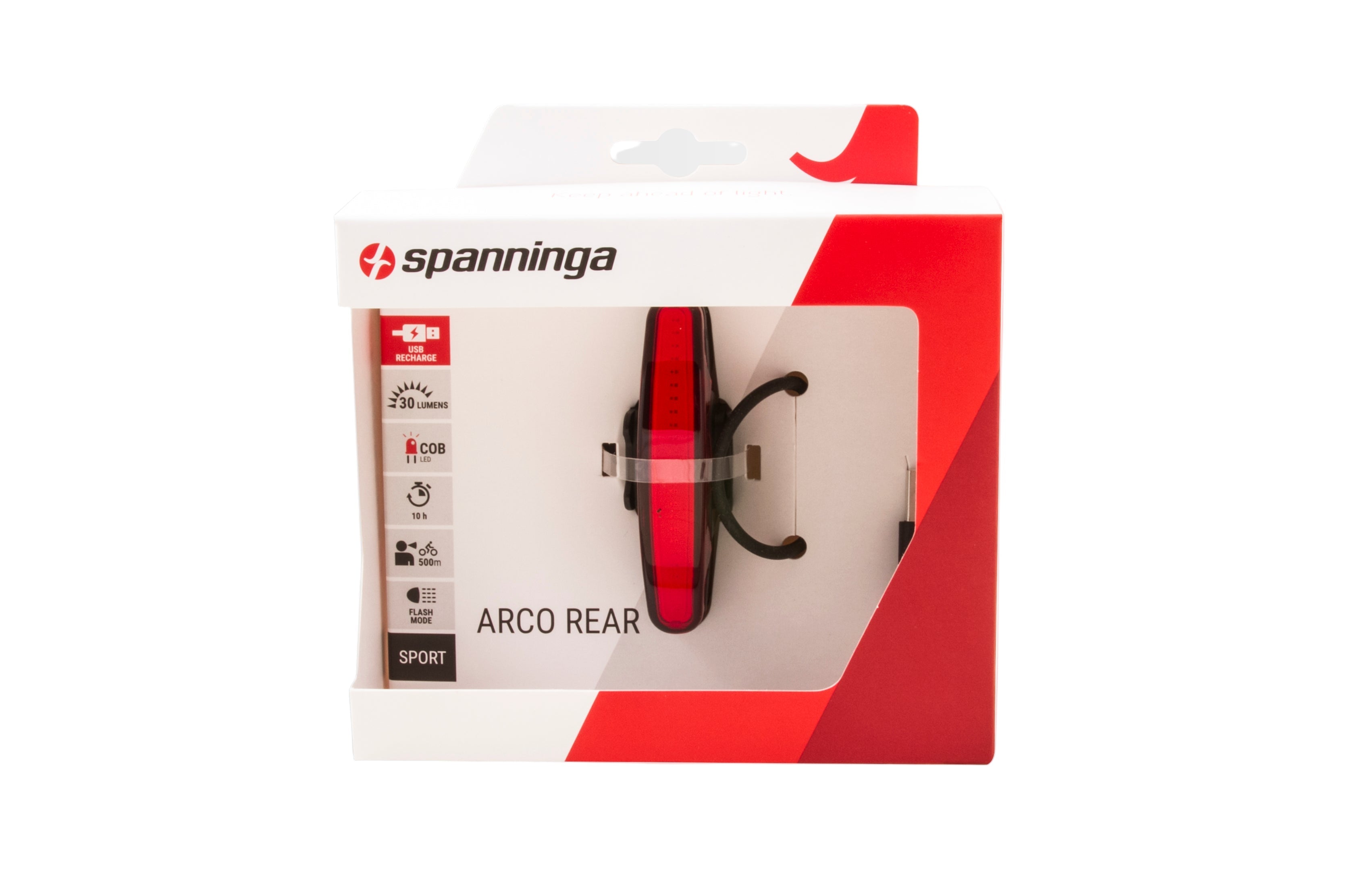 Spanninga achterlicht Arco Flash usb zadelpen