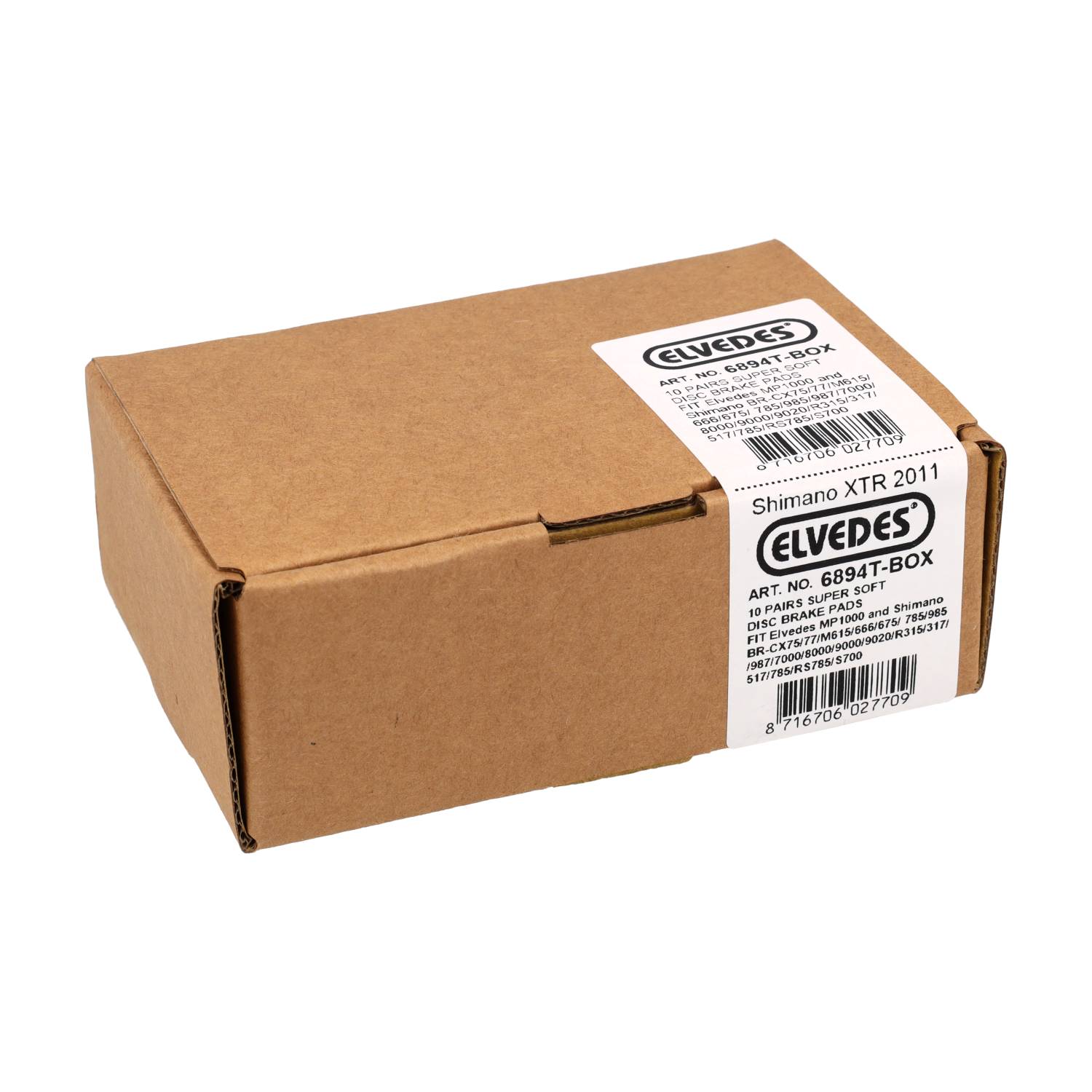 Elvedes cable systems bv Elvedes disc brake pads 6894t (10pr)