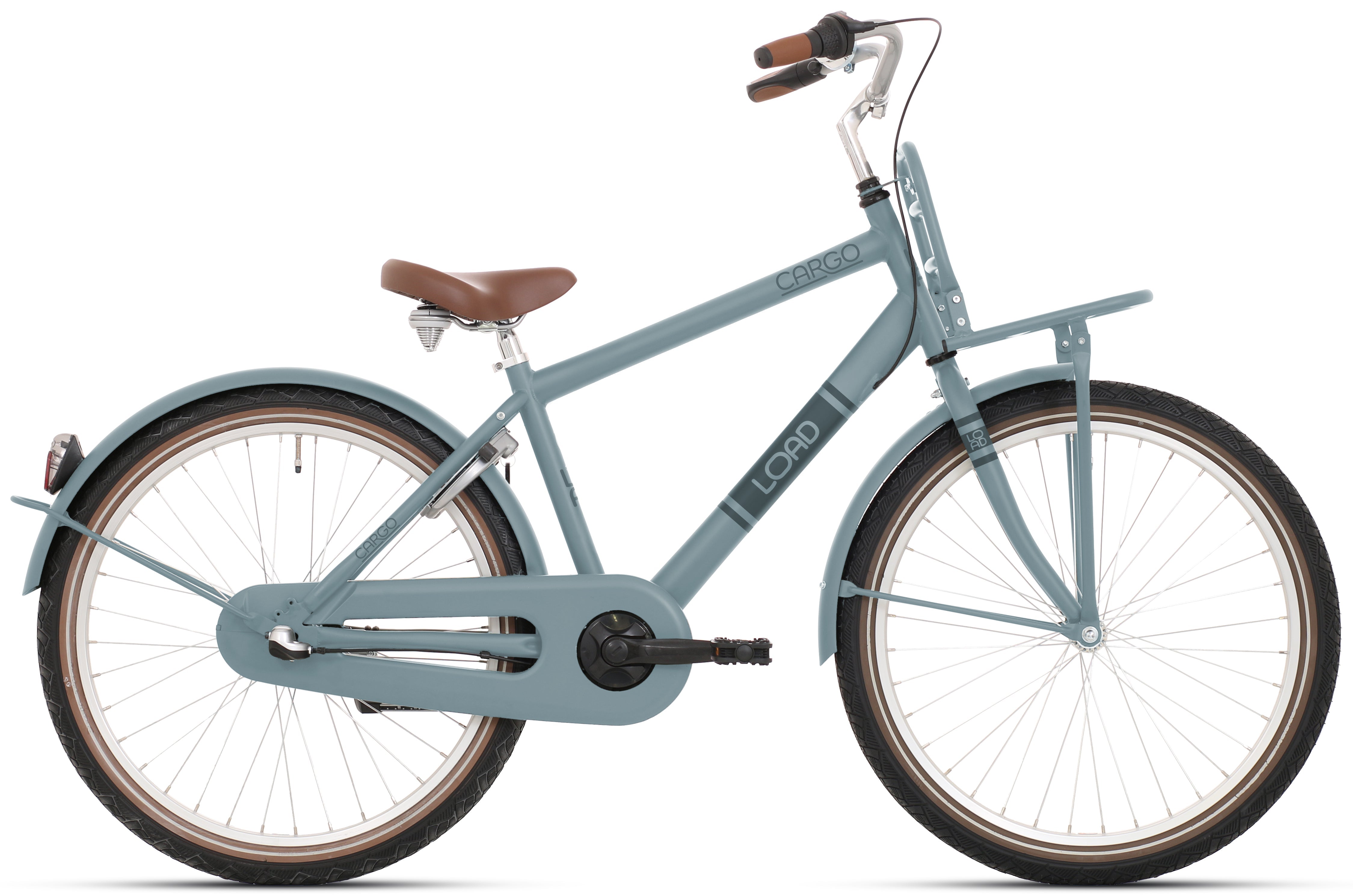 Bikefun kinderfiets load 24 inch 3 versnellingen blauw