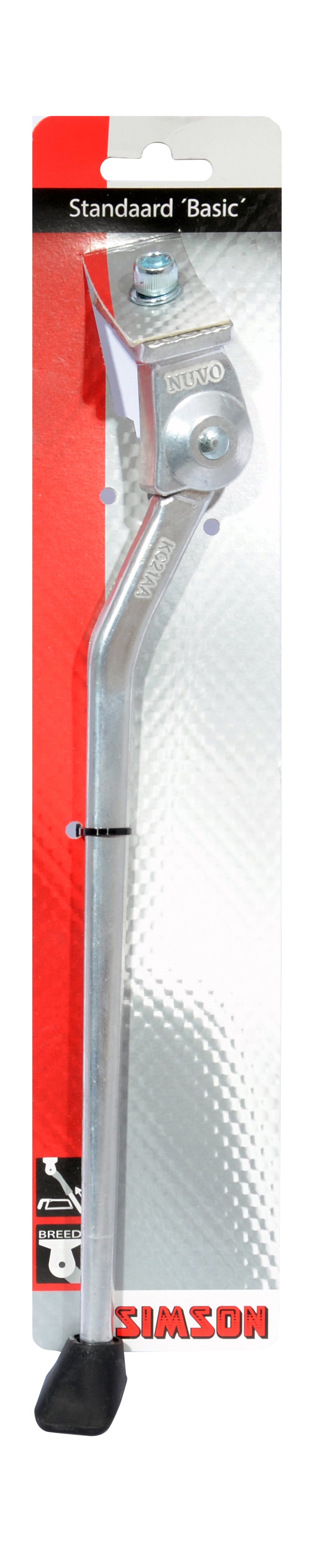 Support à vélo Simson Basic plaque large 28 pouces - argent