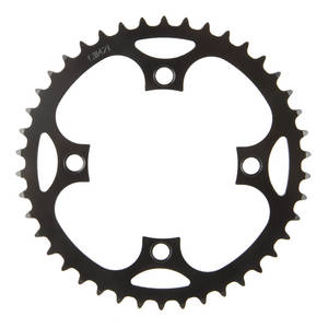 Messingschlager samox e-bike kettingblad 40t bcd 104 mm. 1 2x3 32 en 11 128 staal zwart