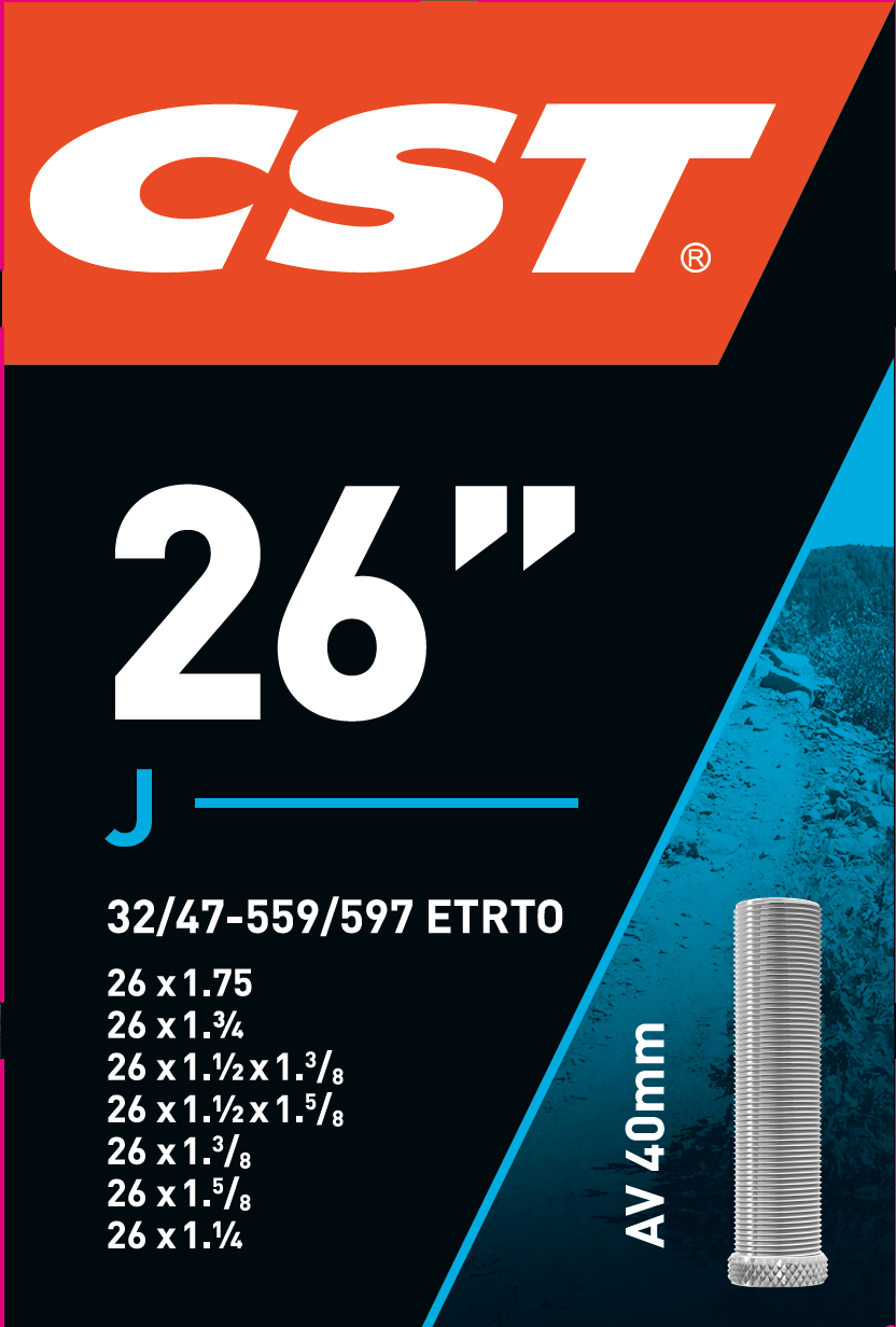 Cst Binnenband 26x1.75 26x1 3 8 ETRTO 32 47-559 597, Ventiel:Schrader auto 40mm