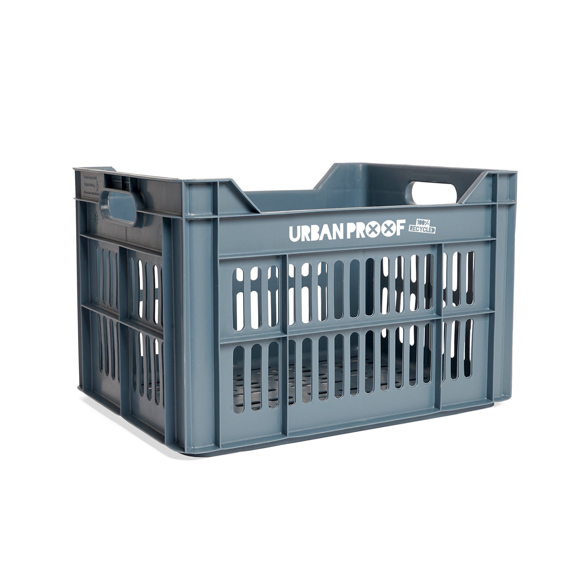 Urban proof krat blauwgrijs 30l 40x30x25 vervaagd blauw