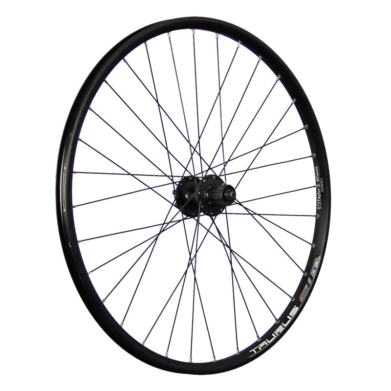 Roland achterwiel 27 21-584 taurus alu. zwart shimano tx505 schijfrem