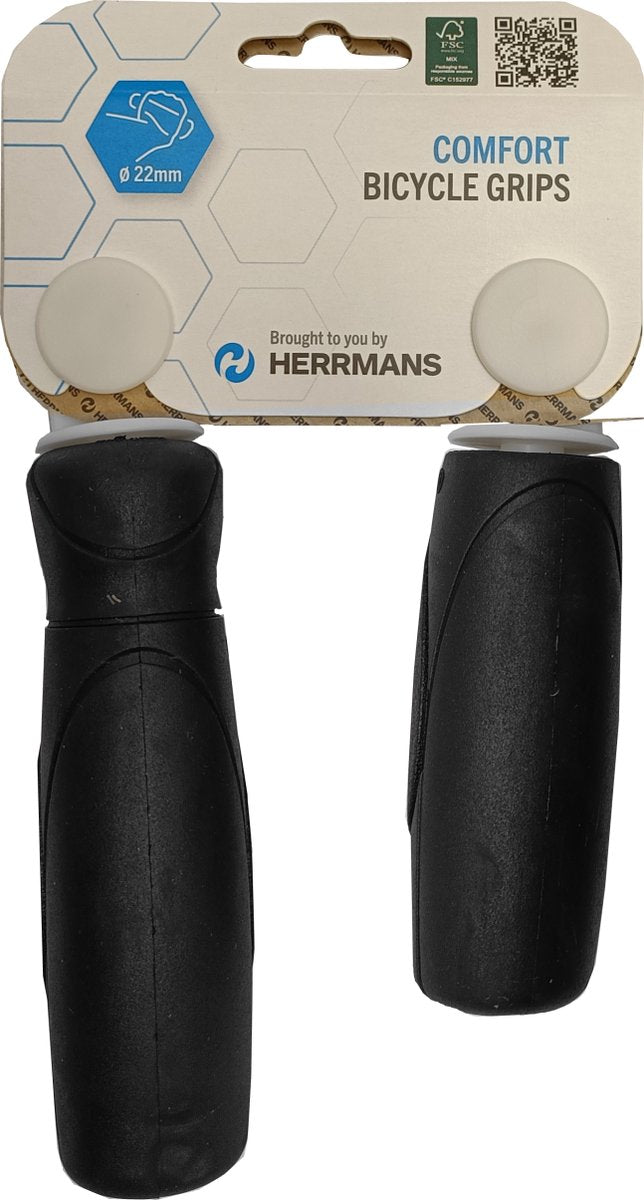 Herrmans handvat Cut 93 zwart 90 120mm (paar) - ftalaten en latexvrij