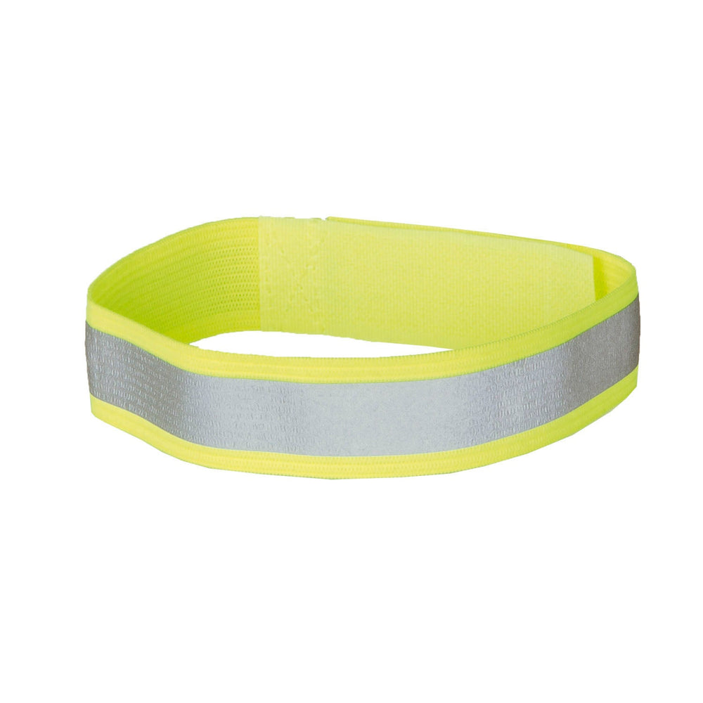 Messingschlager m-wave veiligheids arm- beenband met reflectie strepen en klitteband