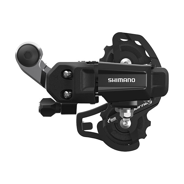 Shimano erdty200ssld achterderailleur tourney 6 7 spd. ss met oog (d-type) zwart kort