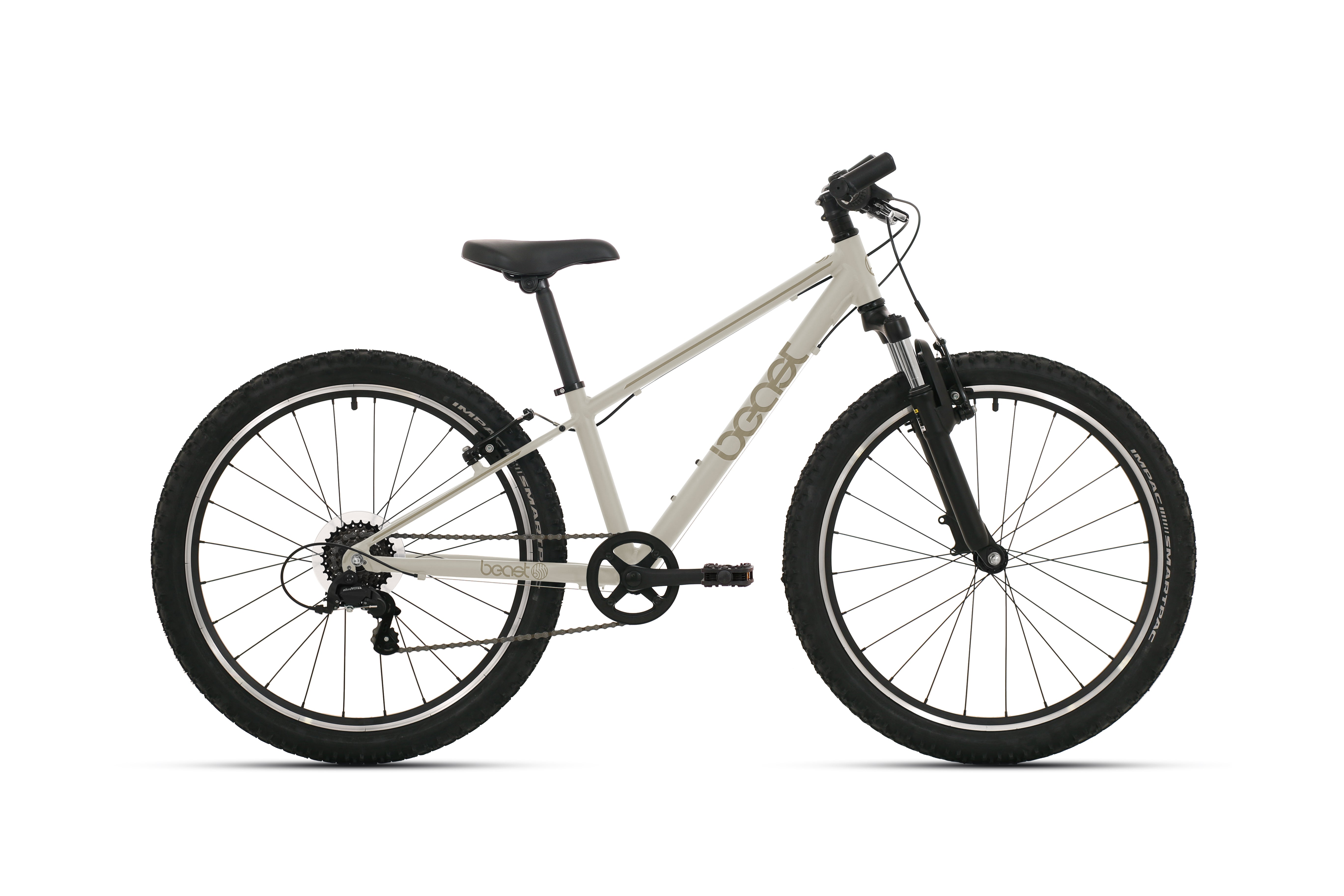 Bikefun kinderfiets the beast 24 inch 6 versnellingen v-brake kiezelgrijs