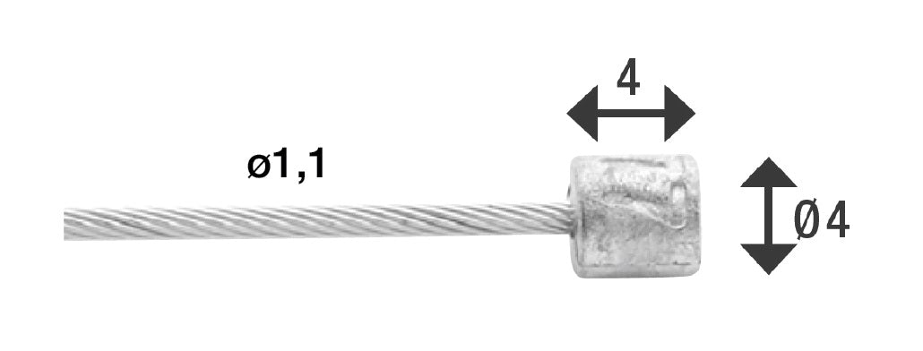 Elvedes cable systems bv elvedes schakel binnenk 2250mm rvs n-nippel 6472rvs-49