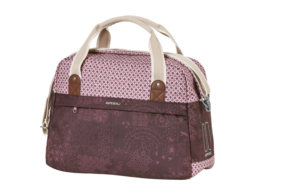 Basil Bohème Bicycle Shoulder Bag - Red Elegant Women's Bicycle Bag - Water-Repellent - 18L