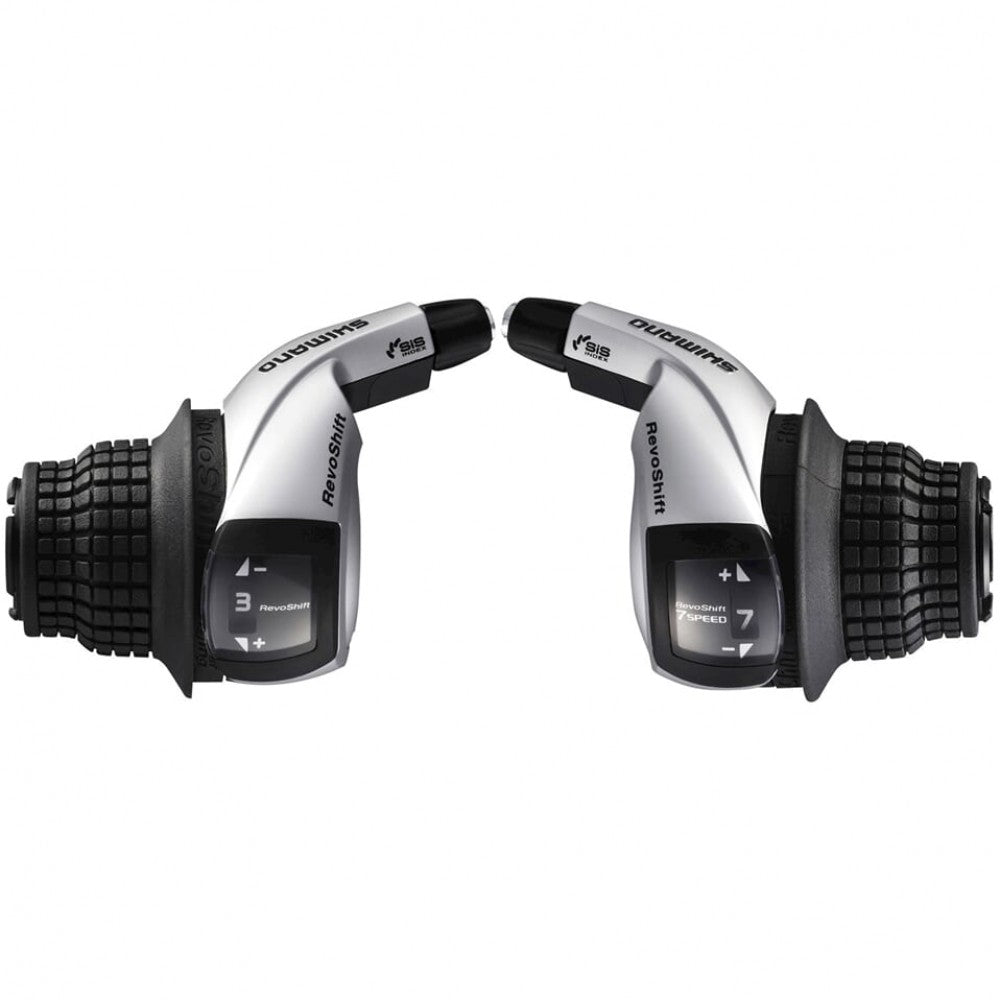 Shimano schakel set rv400 friction 7-sp triple met kabels zwart