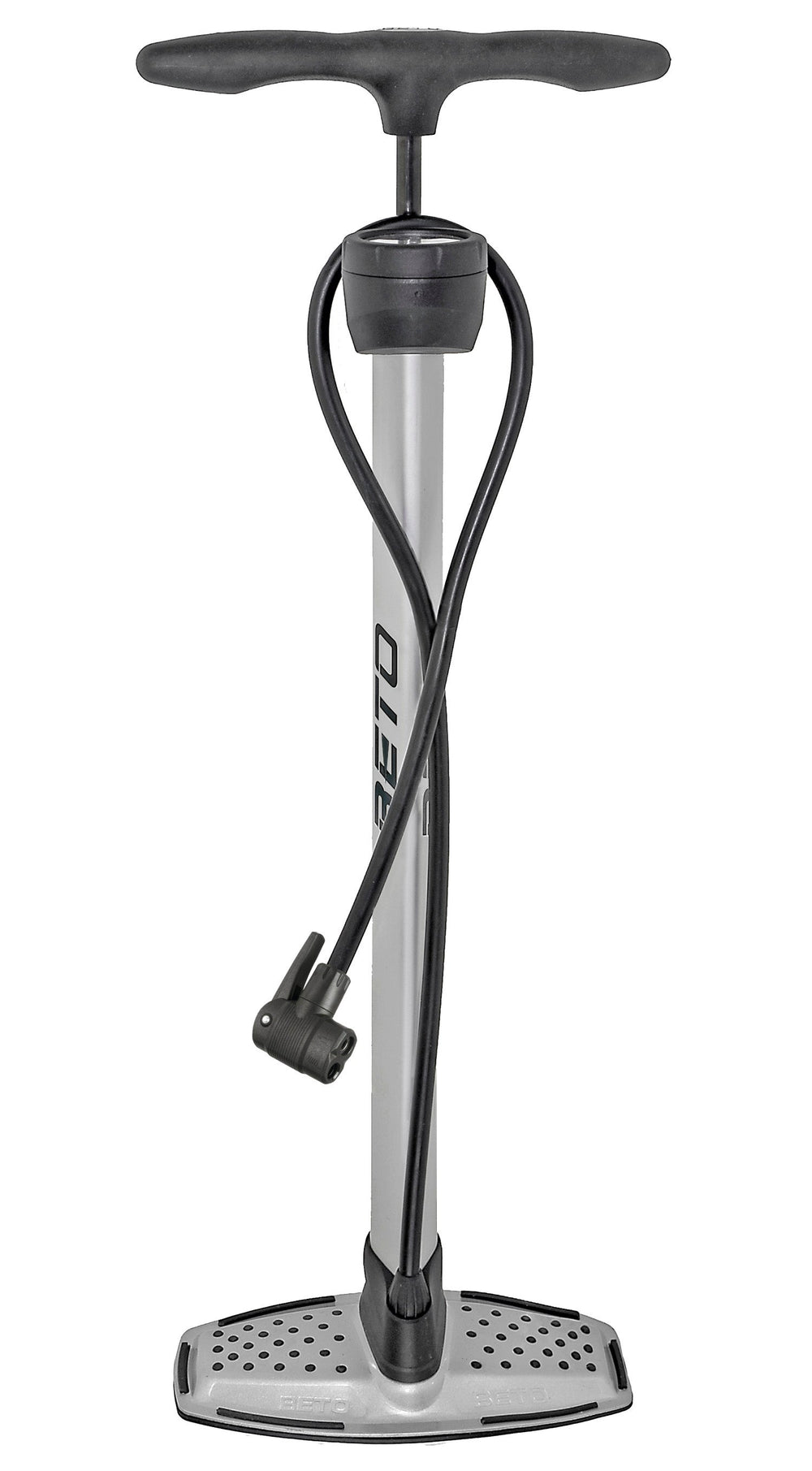 Messingschlager beto pomp alu zilver met meter - 11 bar