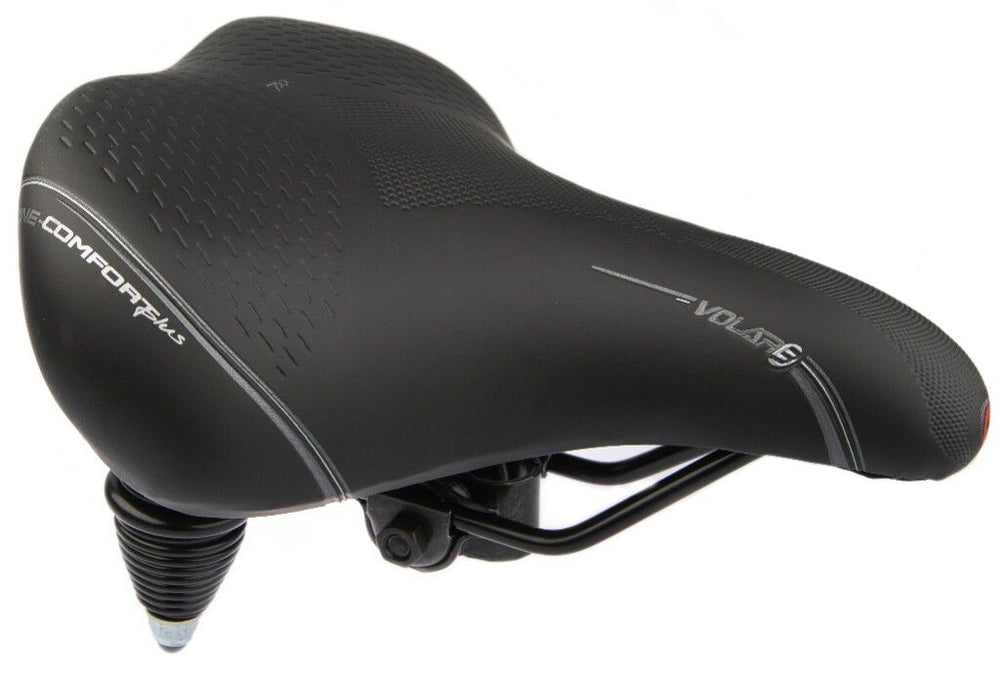 Zadel Selle Bassano Volare XXL dubbelveer - zwart