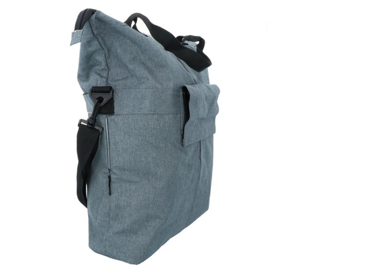 Dresco enkele fietstas en shopper 18 liter grijs