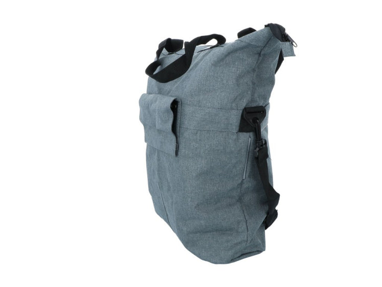 Dresco enkele fietstas en shopper 18 liter grijs