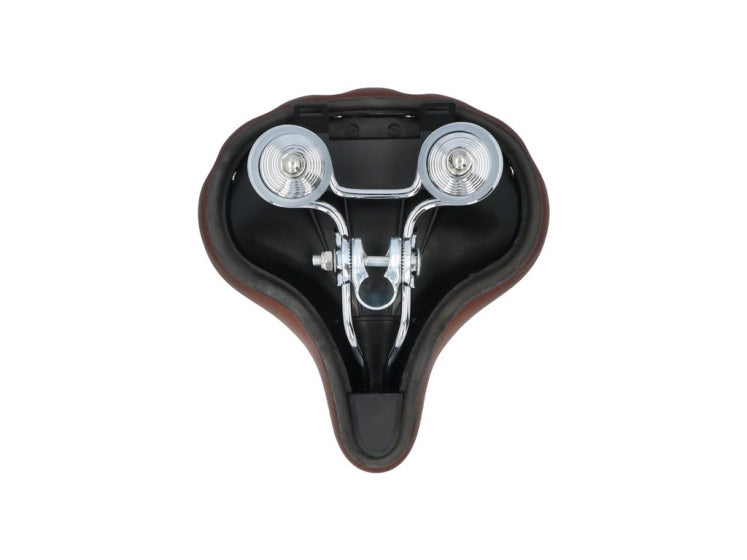 Dresco urban xl fietszadel 90° zithoek bruin