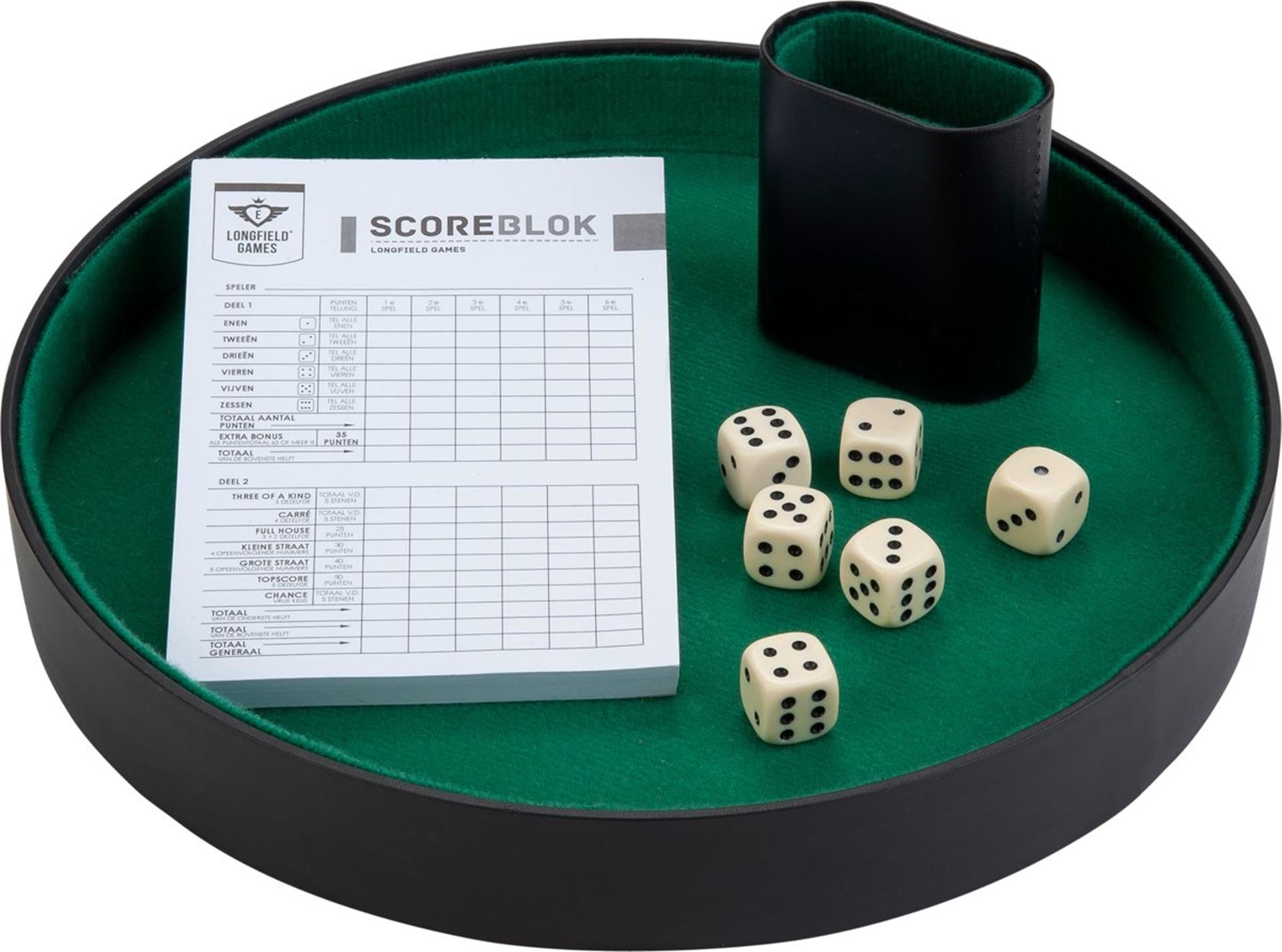 Longfield pokerpiste dobbelset compleet
