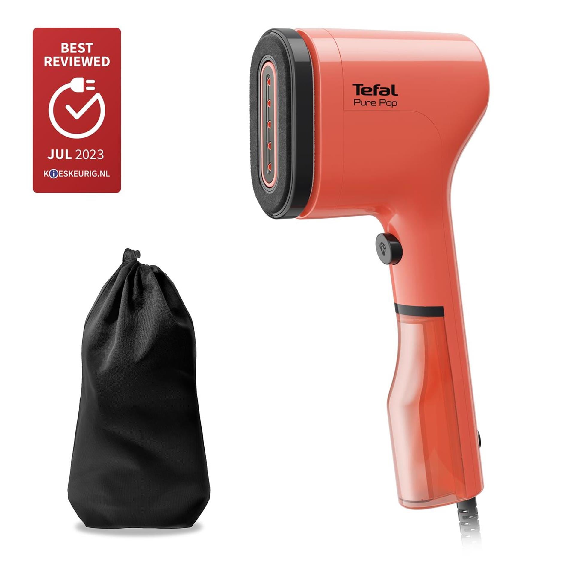 Tefal pure pop kledingstomer koraalrood