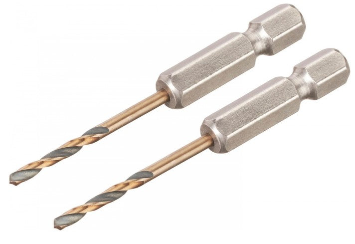 Imp dewalt accessoires dt20601-qz | metaalboor | 2.5 mm | act black gold | hex | 2 stuks - dt20601-qz