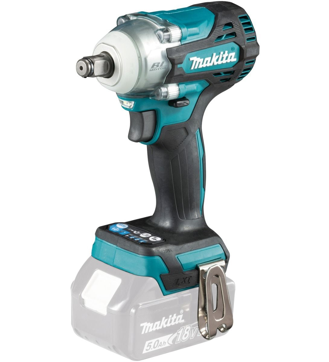 Makita dtw301z slagmoersleutel 1 2 body 330nm 18 volt met verende borgpen | zonder accu's en lader - dtw301z