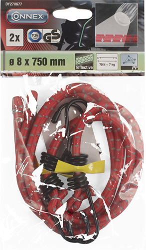 Connex snelbinder 8x750mm reflector - dy270677