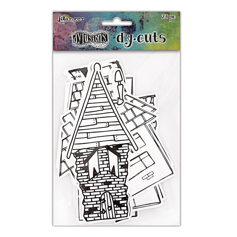 Ranger ink ranger • dylusions dy cuts me houses